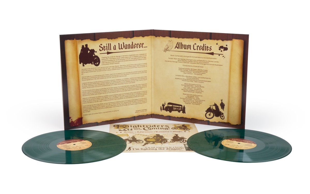 George A. Romero's Knightriders - Original Motion Picture Score 2xLP Mondo Exclusive — фото 2