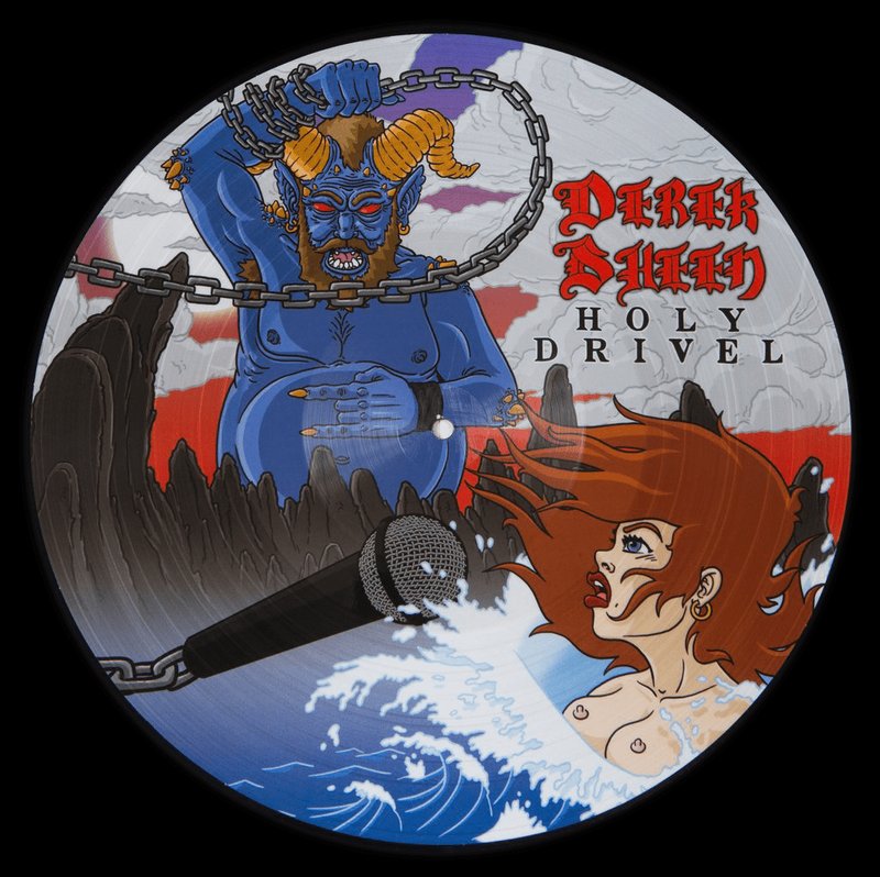 Holy Drivel LP (picture disc original art) by Derek Sheen