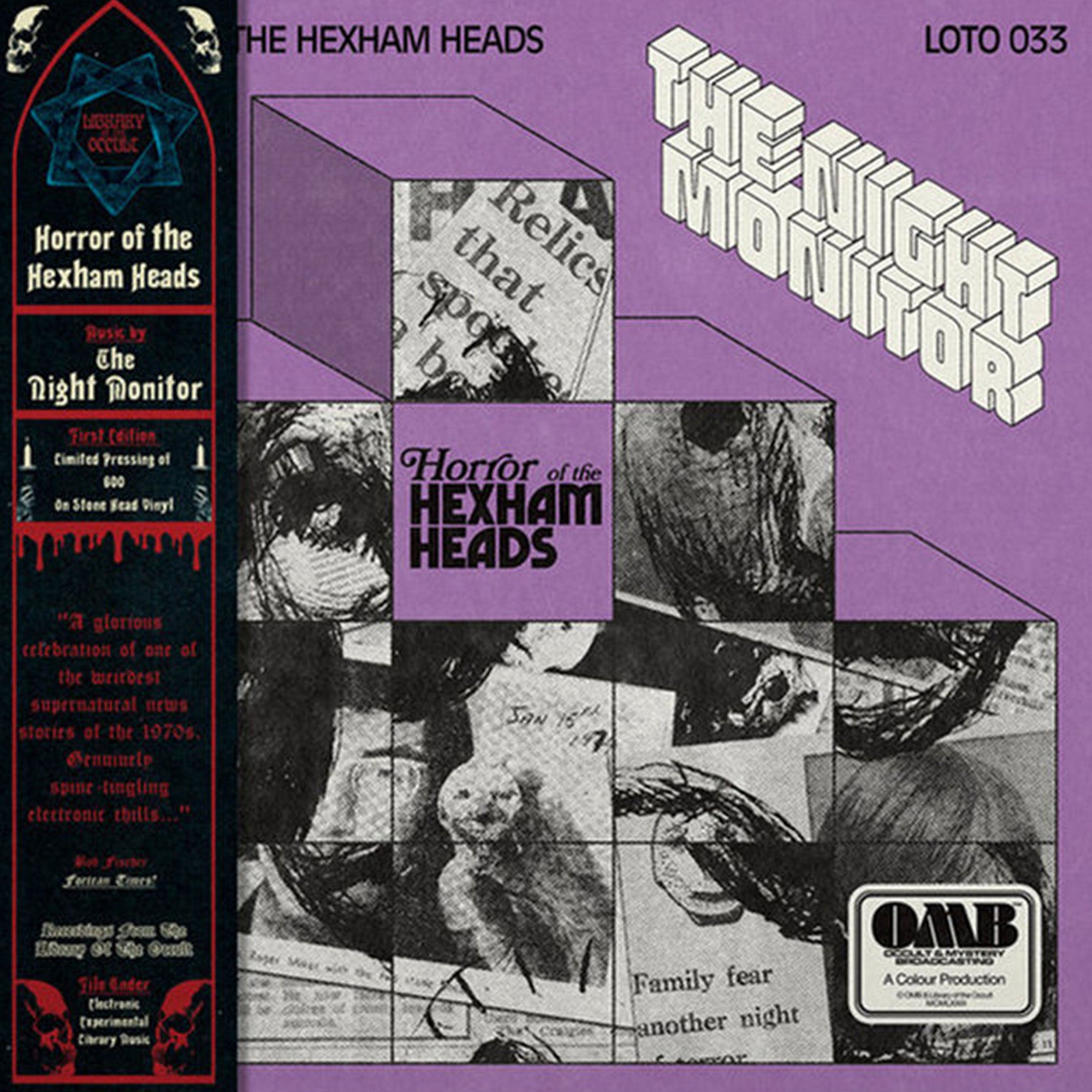 Horror of the Hexham Heads LP by The Night Monitor — фото 2