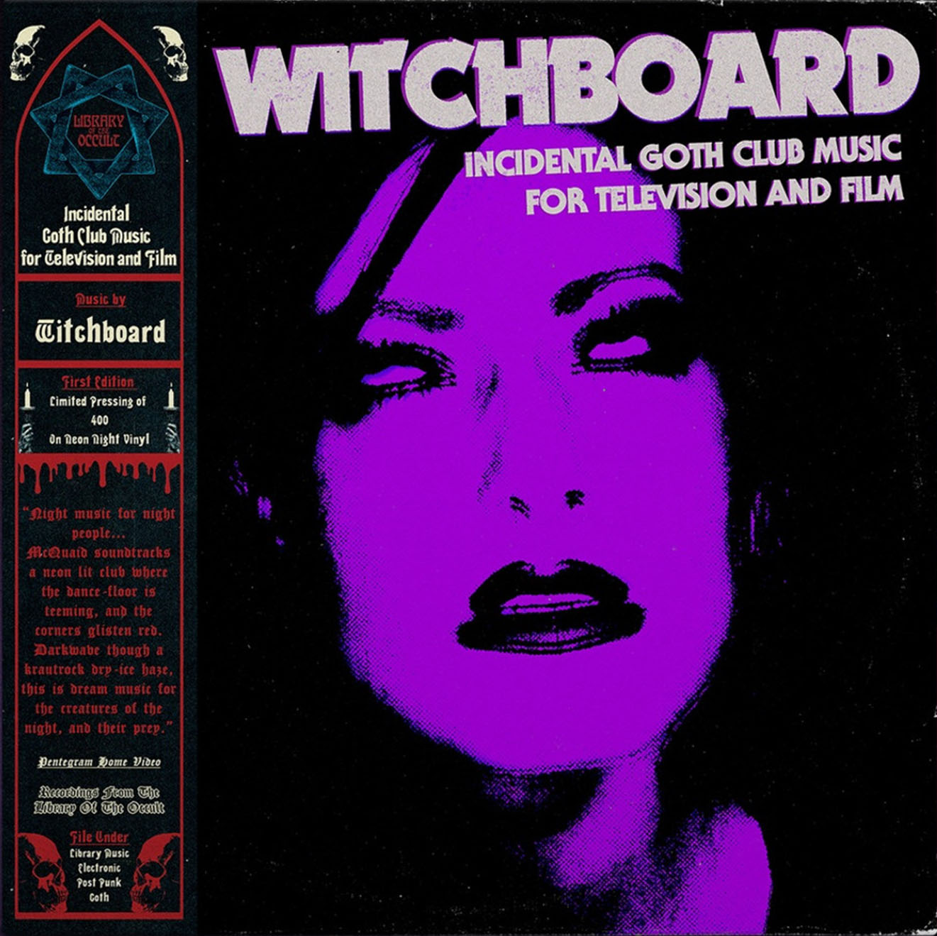 Incidental Goth Club Music for Television and Film LP by Witchboard — фото 2