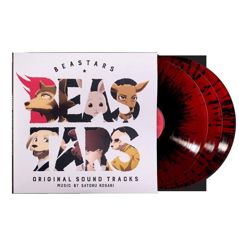 Beastars - Season 1 (Original Soundtrack) - Satoru Kosaki [Materia Exclusive Blood Red Variant] (3xLP Vinyl Record)
