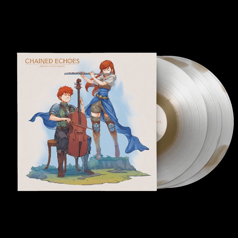 Chained Echoes (Original Game Soundtrack) - Eddie Marianukroh (3xLP Vinyl Record) [Exclusive Gold-and-White Ink Spot Variant]