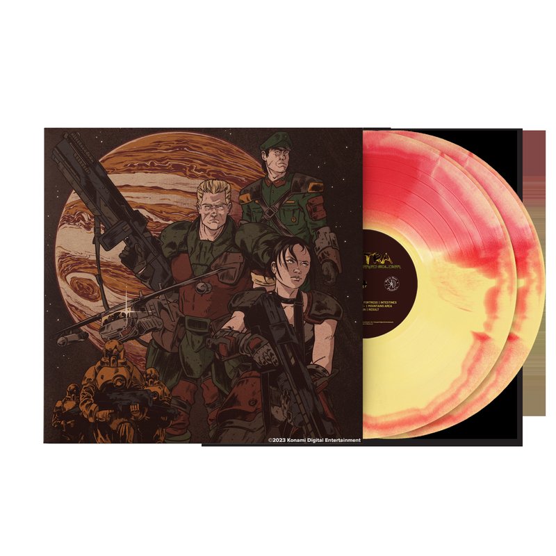 Contra: Shattered Soldier (Original Video Game Soundtrack) - Konami Kukeiha Club (2xLP Vinyl Record) - Yellow and Orange