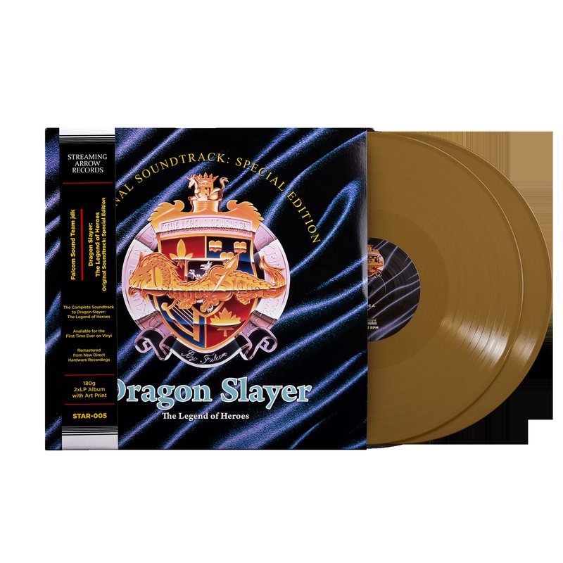 Dragon Slayer: The Legend of Heroes (Original Soundtrack) - Falcom Sound Team jdk (Special Edition 2xLP Vinyl Record - Gold Variant)