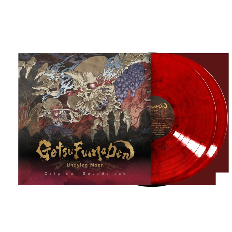 GetsuFuma Den: Undying Moon (Original Soundtrack) - Konami Kukeiha Club (2xLP Blood Moon Vinyl Record)