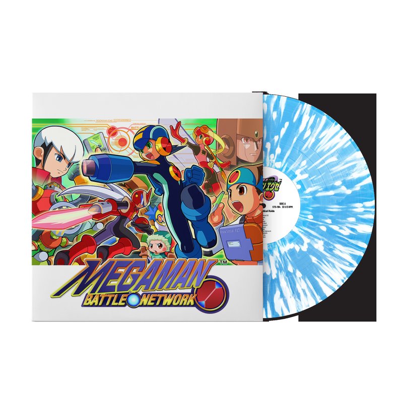 Mega Man Battle Network (Original Video Game Soundtrack) - Akari Kaida (1xLP Vinyl Record) [Blue/White Splatter Varinat]