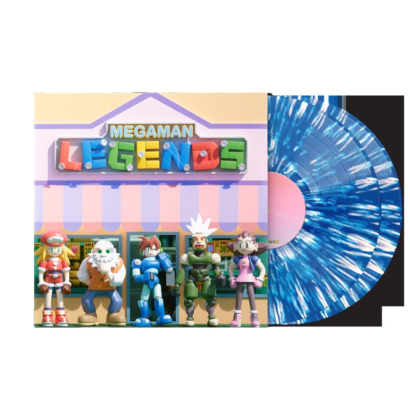 Mega Man Legends (Original Video Game Soundtrack) - Capcom Sound Team (1xLP Vinyl Record) [Blue Splatter Variant]