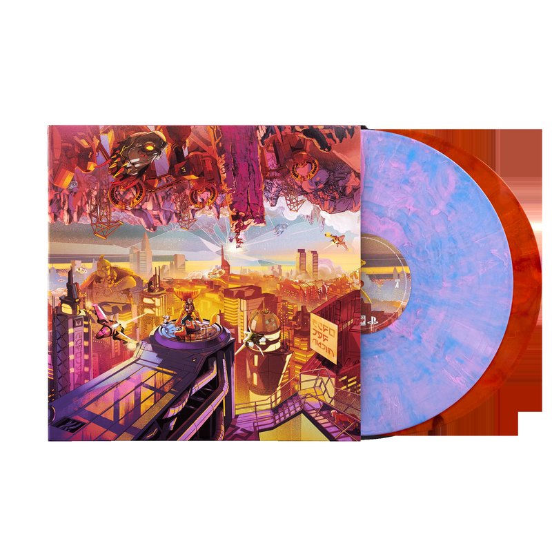 Ratchet & Clank: Rift Apart (Original Soundtrack) - Mark Mothersbaugh and Wataru Hokoyama (2xLP Vinyl Record) [Purple/Orange variant]