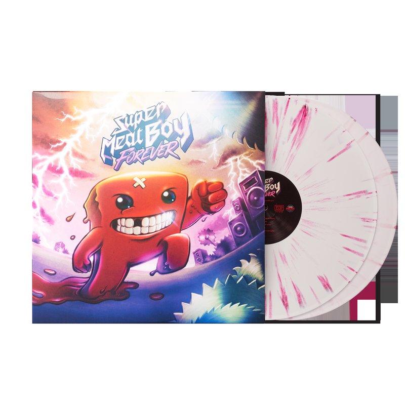 Super Meat Boy Forever (Original Soundtrack) - Ridiculon (Exclusive Red+Pink 2xLP Vinyl Record)