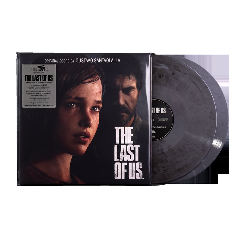 The Last of Us (Video Game Original Soundtrack) - Gustavo Santaolalla (2xLP Vinyl Record) [Silver & Black Marble Variant]