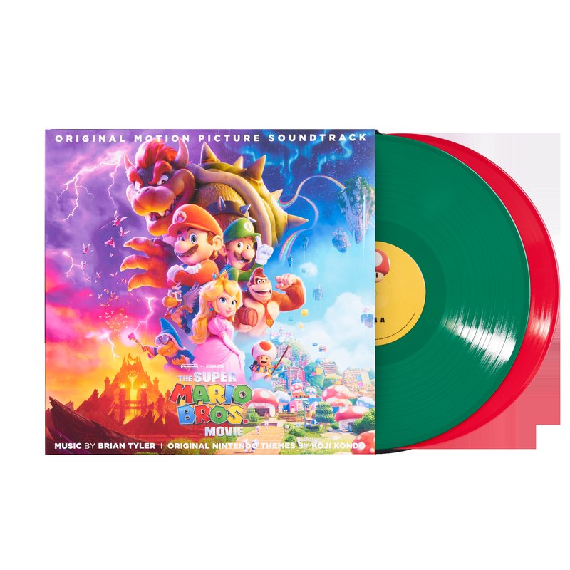 The Super Mario Bros. Movie (2xLP Vinyl Record) - Red & Green