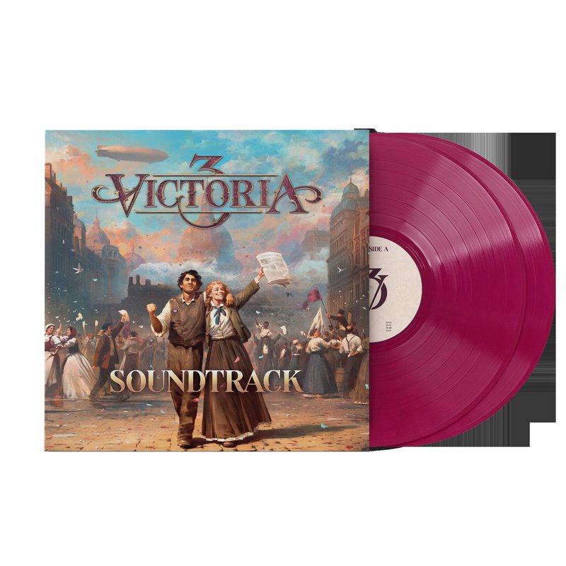 Victoria 3 (Original Soundtrack) - Håkan Glänte and Audinity (2xLP Vinyl Record) - Red
