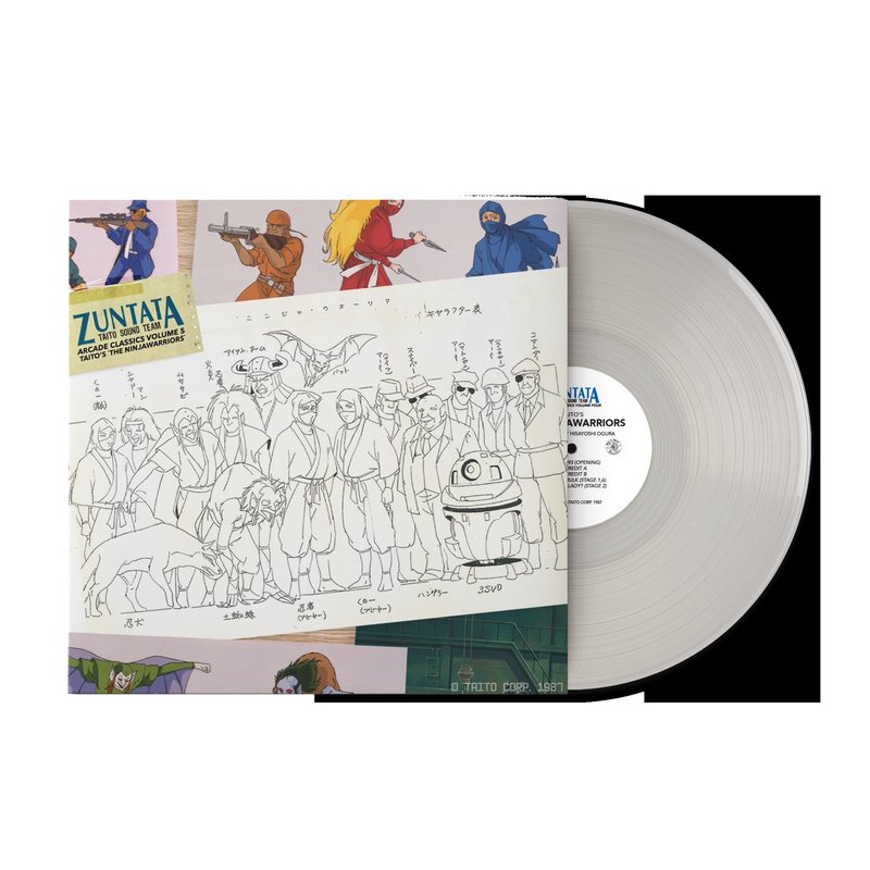 Zuntata Arcade Classics Volume 5: Taito's The Ninjawarriors (Original Video Game Soundtrack) - Hisayoshi Ogura (1xLP Vinyl Record) [Clear Variant]